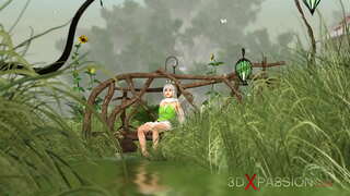 ˜�거운 성! Horny 아름다운 요정과 그놈의 마을에서