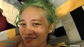 Blowjob POV eta bat Maite Cum Aurpegiko!